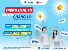 Vietravel triển khai chương trình ưu đãi cùng VNPAY “Trúng deal to – Du lịch chẳng lo”